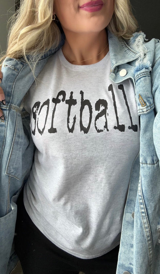 Distressed Softball DTF Transfer