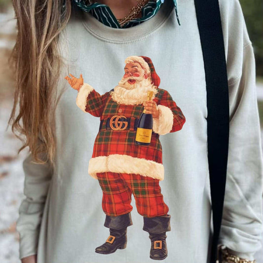 Tartan Santa DTF