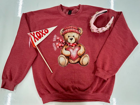 Valentine's Teddy DTF transfer