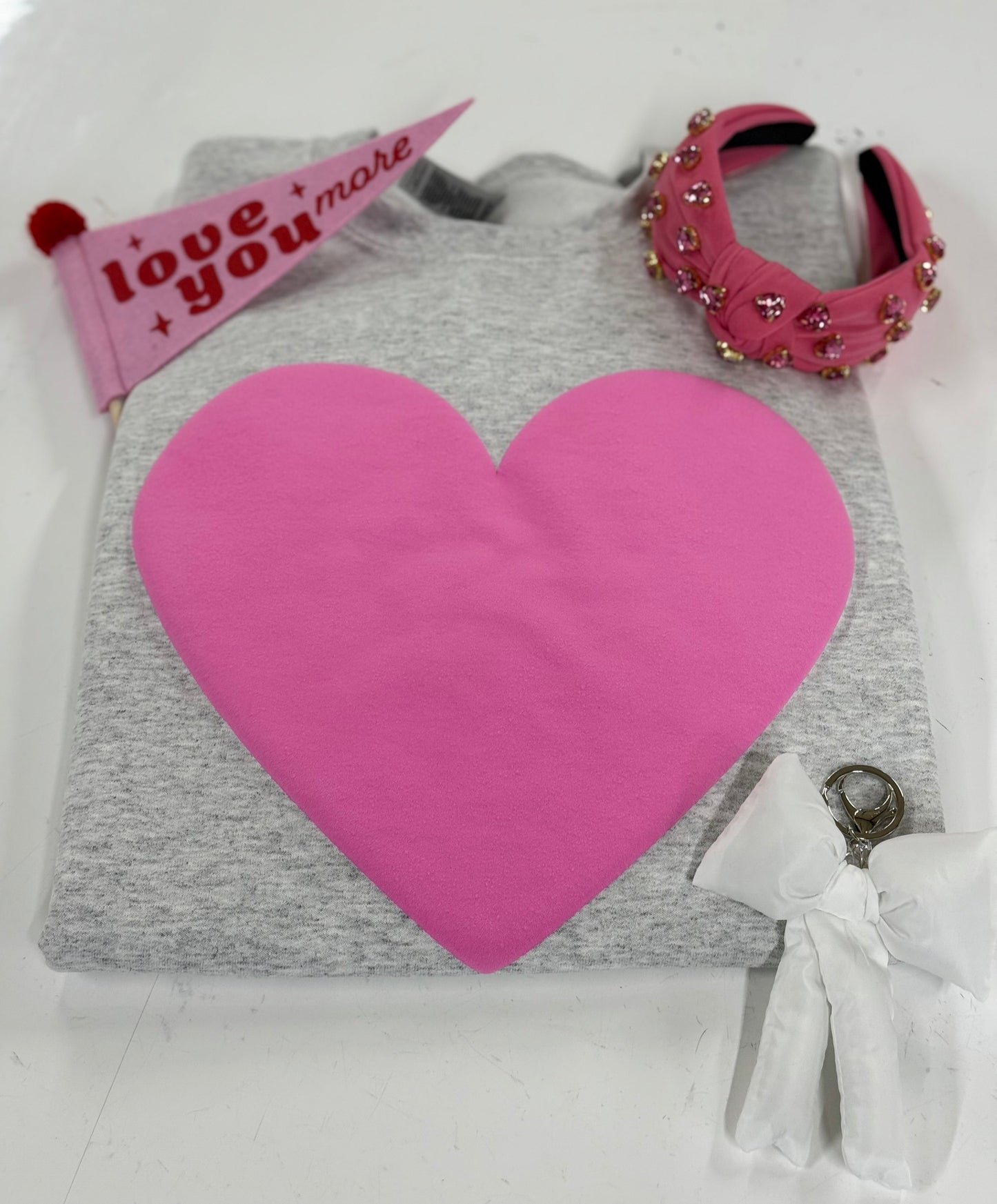 Pink Heart PUFF Transfer