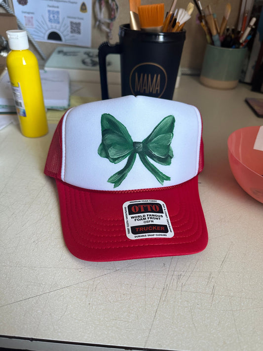 Handpainted Bow Hats