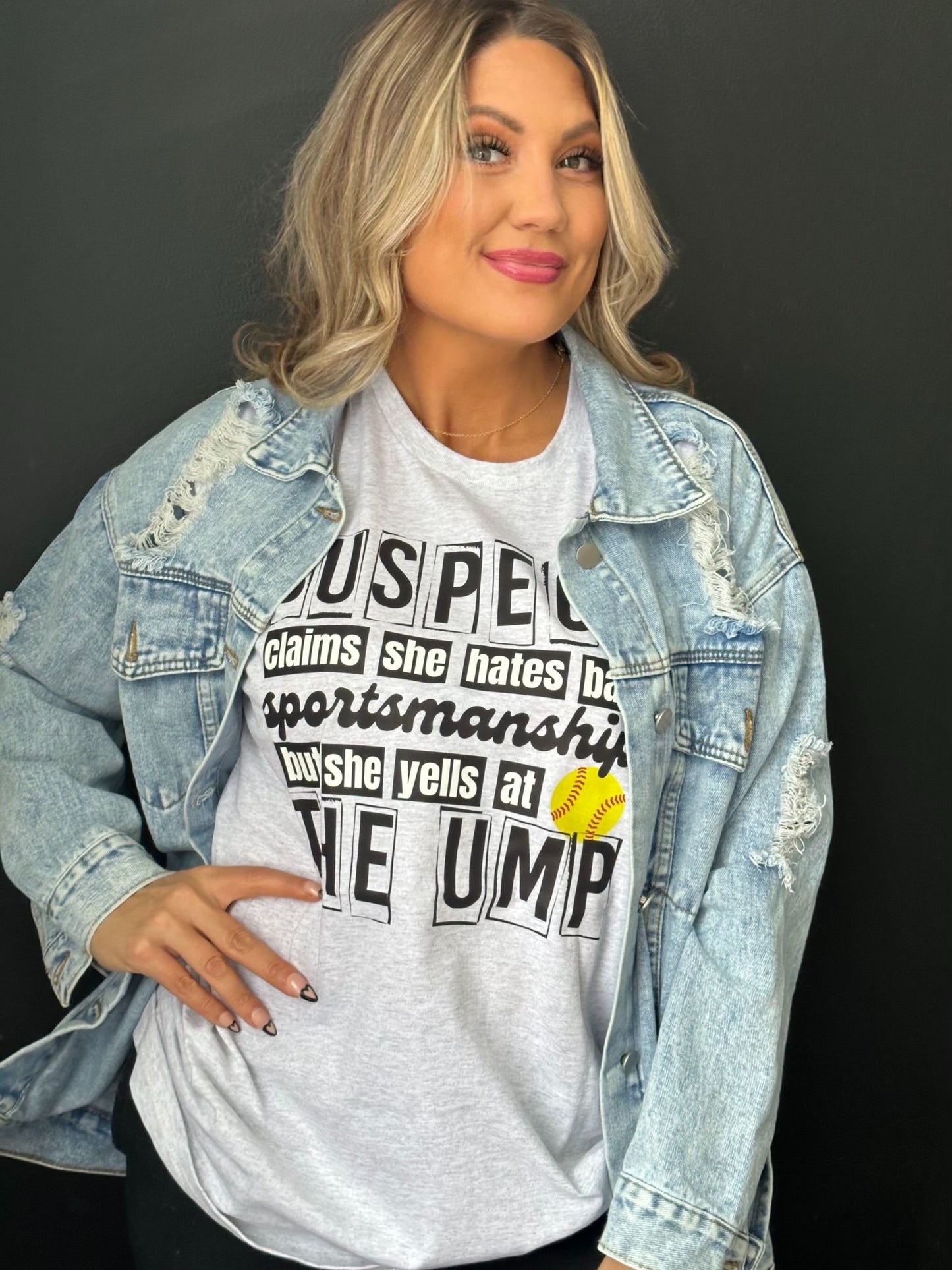 Suspect Claims - Softball DTF Transfer